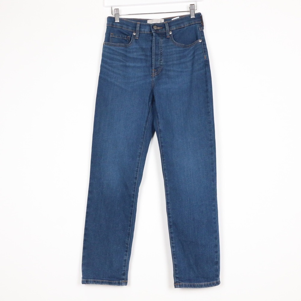 Everlane High Rise Slim Straight Jeans